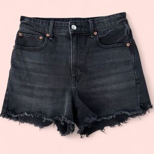 American Eagle Outfitters‎ Black Frayed Jean Shorts